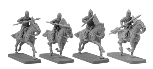 Mounted Rus warriors